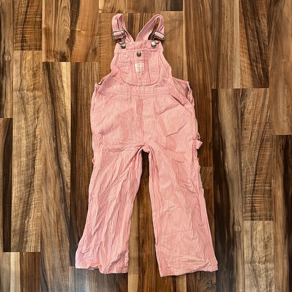 Lakin & Mckey Trading Company Pink Overalls Size 4 - Picture 1 of 7